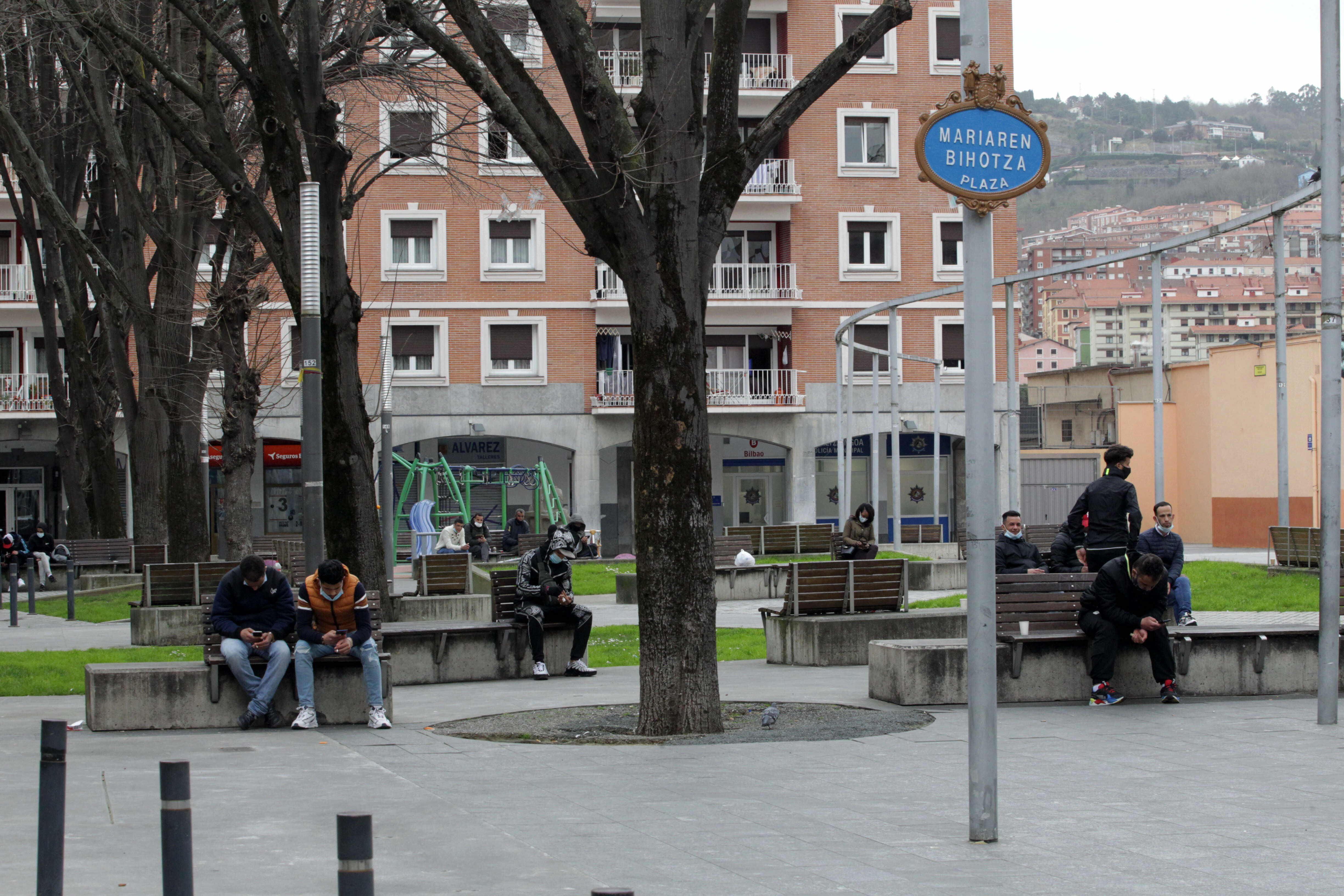 Plaza del Corazón de María, en el barrio de Bilbao La Vieja.