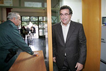 Enrique Ortiz, en los juzgados de Alicante, donde declaró el pasado mes de julio.