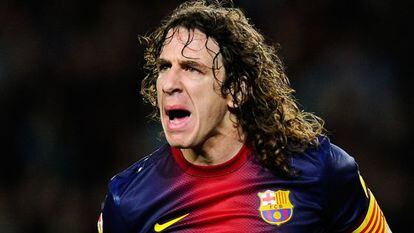 Puyol, en el partido ante el Deportivo.