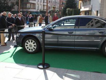 El Audi del anterior alcalde de Getafe, cuando se anunció que se sacaría a subasta.