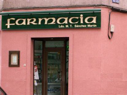 Vista de una farmacia en Madrid.