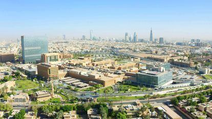 Vista aérea de las instalaciones del hospital KFSH&RC en Riad, uno de los que gestiona la compañía en todo el país.