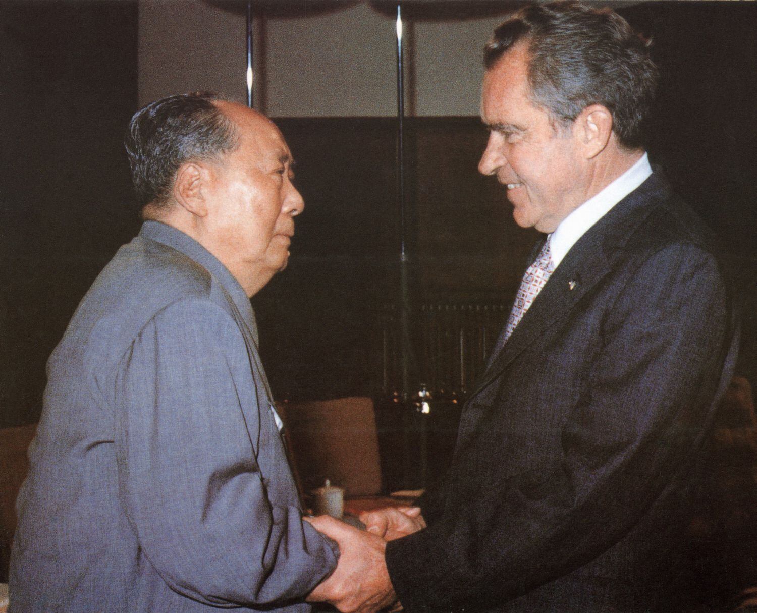 Mao Zedong y Richard Nixon, en febrero de 1972 en Pekín.