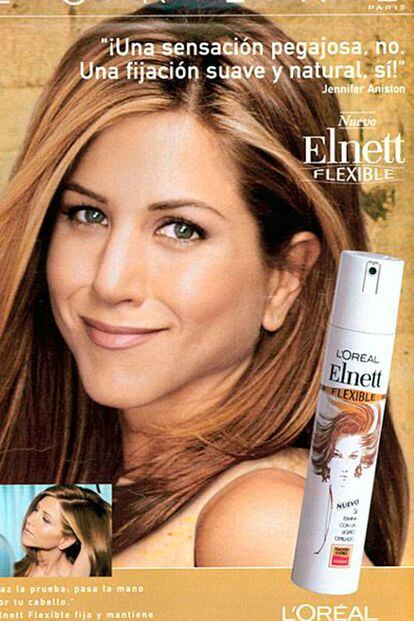 Pocos recordaban la corta relación de Jennifer Aniston con L'Oréal. La casa la fichó para las campañas de cabello (para eso su peinado fue el más copiado del mundo en la época Friends) en 1994.