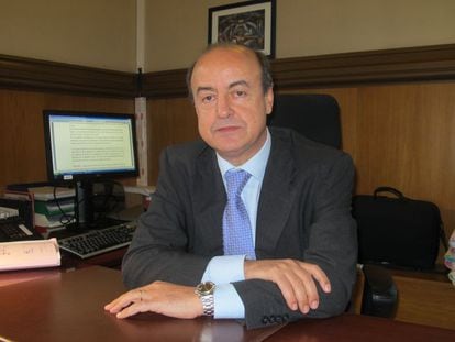 El nou president del TSJC, Jes&uacute;s Mar&iacute;a Barrientos.