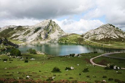 Lago Enol, en Asturias.