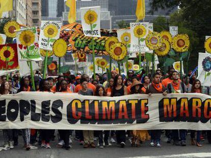 La Marcha del Clima, el 21 de Septiembre de 2014, en Nueva York.