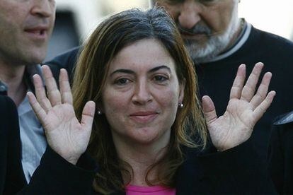 La cooperante Alicia Gámez llega a Barcelona, tras su liberación a principios de marzo.
