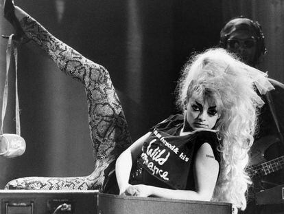 La cantante Nina Hagen, en los años setenta.