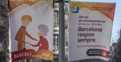 Bandelores institucionals a Barcelona.