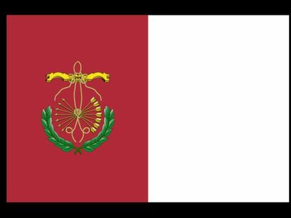 Diseño de la nueva bandera de Guadix, aprobada por su ayuntaimento y pendiente de aceptación por parte de la Junta de Andalucía.