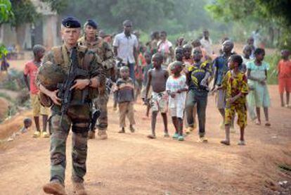 Soldados franceses el pasado mayo en Bangui, capital de República Centroafricana.
