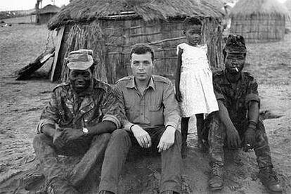 Lobo Antunes, durante su misión  militar en Angola en 1972.