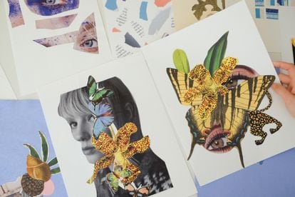 Muestras de 'collage' inspiradas en la obra de Joan Miró