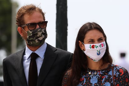 Andrea Casiraghi y Tatiana Santo Domingo, el pasado día 2.