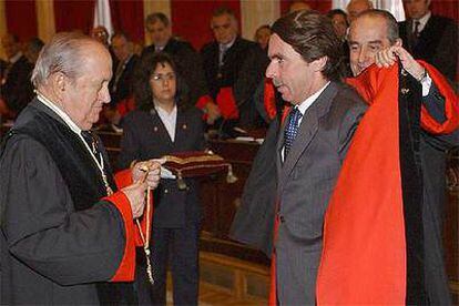 José María Aznar, el día de su toma de posesión como miembro del Consejo de Estado.
