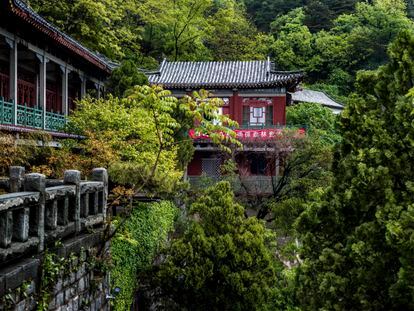 Exteriores de un monasterio taoísta en los montes Wudang, en China.