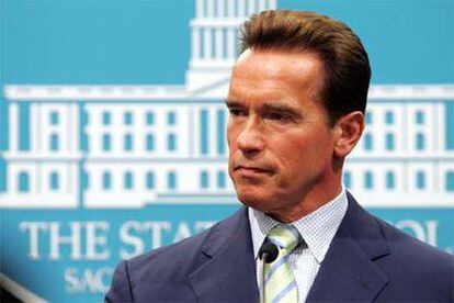 Arnold Schwarzenegger, durante una conferencia de prensa el pasado noviembre.