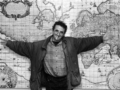 El escritor Roberto Bolaño, en Barcelona en 1997.