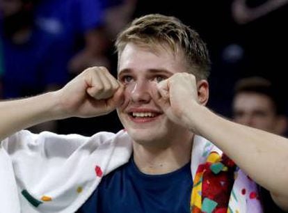 Doncic tras conquistar el Eurobasket