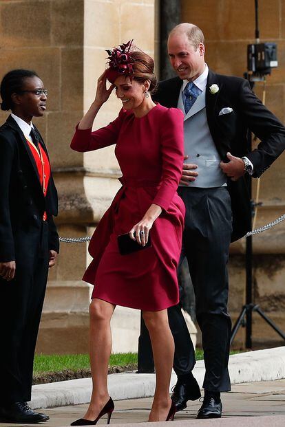 Kate Middleton, una de las más esperadas, llegó con un diseño de Alexander McQueen, su firma de cabecera.