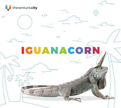 El iguanacornio, personaje mítico.