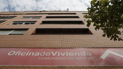 Oficina de vivienda de la Comunidad de Madrid.