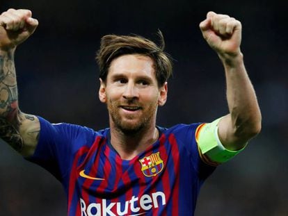 Lionel Messi en el darrer partit de Champions.