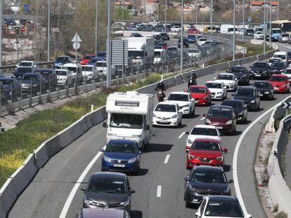 Un tramo de la A-3, a su paso por Madrid.