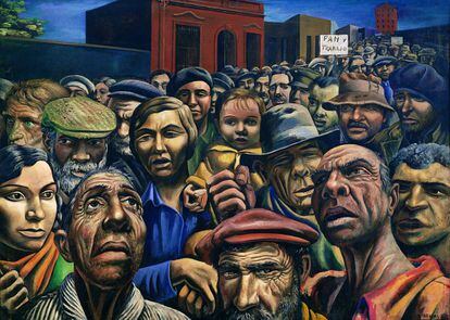 Manifestaci&oacute;n, de Antonio Berni (1934).