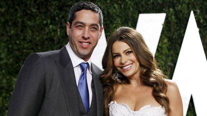 Nick Loeb y Sofía Vergara en los Oscar de 2012.