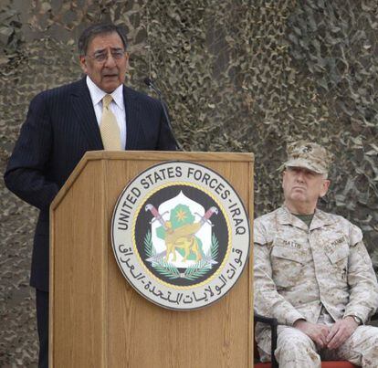 El secretario de Defensa, Leon Panetta, durante la ceremonia.