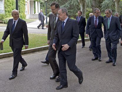 Imagen del &uacute;ltimo Consejo empresarial para la Competitividad, con Mariano Rajoy, en 2013.