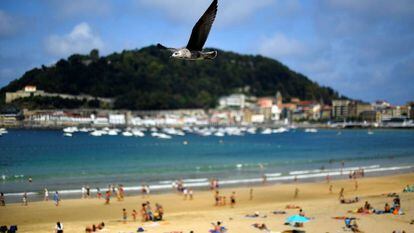 Playa de la Concha, en San Sebastián.