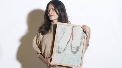 La ilustradora Carmen García Huerta.
