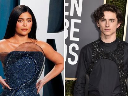 Kylie Jenner y Timothée Chalamet.