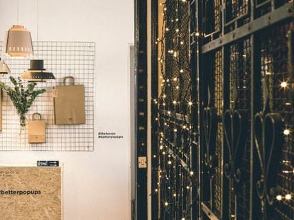 Interior de The Hovse, 'pop up store' en un edificio de cuatro plantas en el madrileño barrio de Chamberí.