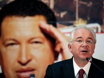 El entonces ministro de Petróleo de Venezuela, Rafael Ramírez, durante una comparecencia pública en Caracas el 29 de enero de 2013.