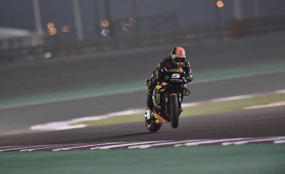 Johann Zarco logró la primera pole en el circuito de Qatar.