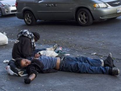 La cifra de personas sin hogar aumenta por primera vez en siete años al dispararse la situación de emergencia en Los Ángeles