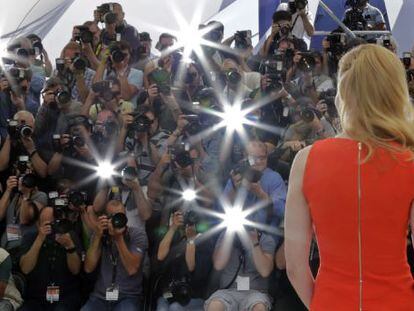 Nicole Kidman en la presentación de 'The paperboy'.