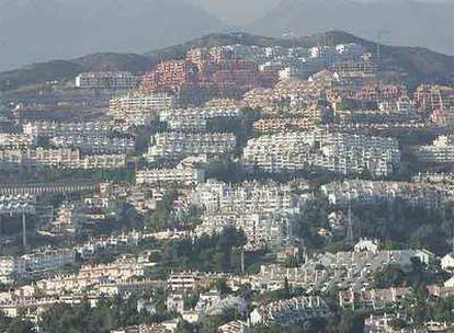 Una vista de la localidad malagueña de Mijas, que ha aumentado en 16.400 habitantes su población.