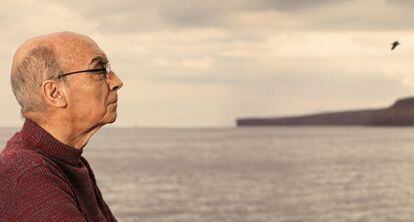 Saramago en playa Quemada (Canarias) en 2007. 