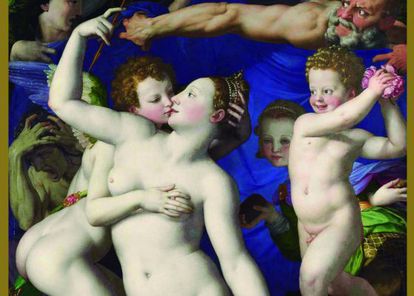 &#039;Venus, Cupido y las pasiones del amor&#039;, pintura de Agnolo Bronzino.