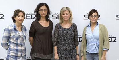 Estefan&iacute;a Navarrete, Pilar Gil, Gabriela Bravo y Cristina Nadal participaron en el debate sobre violencia de g&eacute;nero.