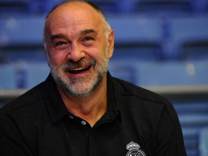 Pablo Laso, en el pabellón de la Ciudad Deportiva de Valdebebas.