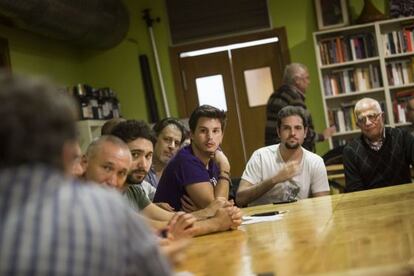 Imatge de la reunió de Podem a Granollers