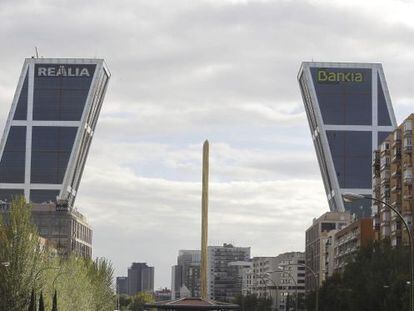 Las sedes de Bankia y Realia en Plaza de Castilla, Madrid. EFE/Archivo