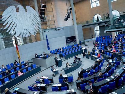 La sesión de este jueves, en el Bundestag.