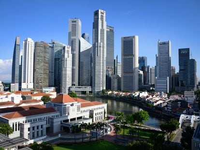 Panorámica de Singapur.